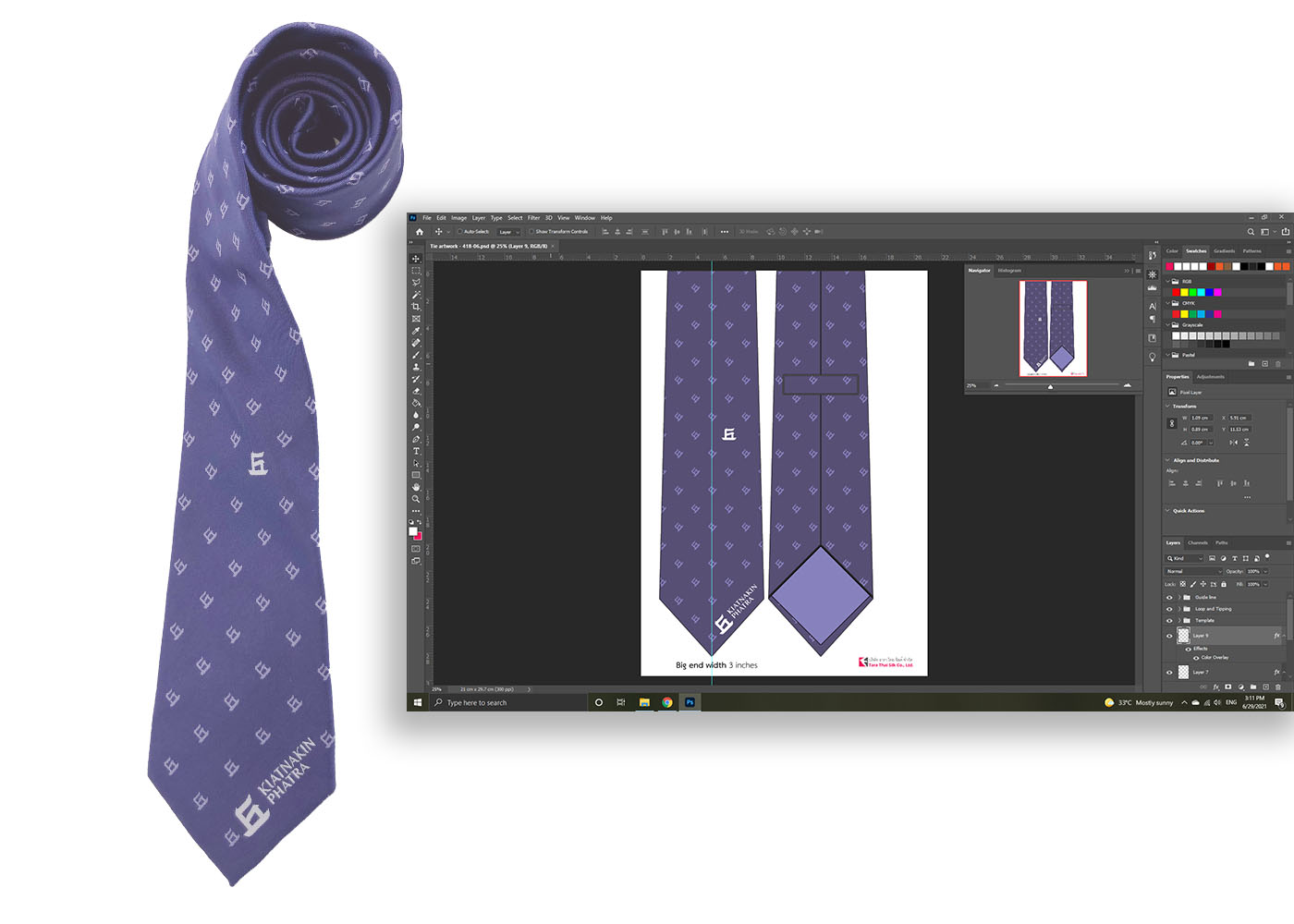 Free necktie design